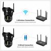 12MP 6K WiFi IP 10X Zoom Three Lens Outdoor PTZ Camera Auto Tracking 4K Video Surveillance Security Protection