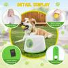 Lanceur de balles automatique pour chiens, Machine interactive de lancer de balle avec 3 niveaux de distance(20-46 pieds) & 5 Balles, Lanceur de Balle pour Chien pour Jouer à l'Intérieur et à l'Extérieur