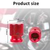 4PCS Alloy Car Wheel Tire Valve Caps Stem Dust Covers For Honda CB400 CB650F CBF CBR250RR CRF SH300 NC750 Motorcycle Accessories