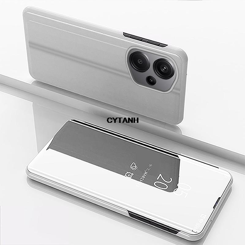 Redmi15C 15 C 173 Case Clear View Mirror Flip Kickstand Phone Case For Xiaomi Redmi 15C 171 Back Cover 5G schoolbag shell book