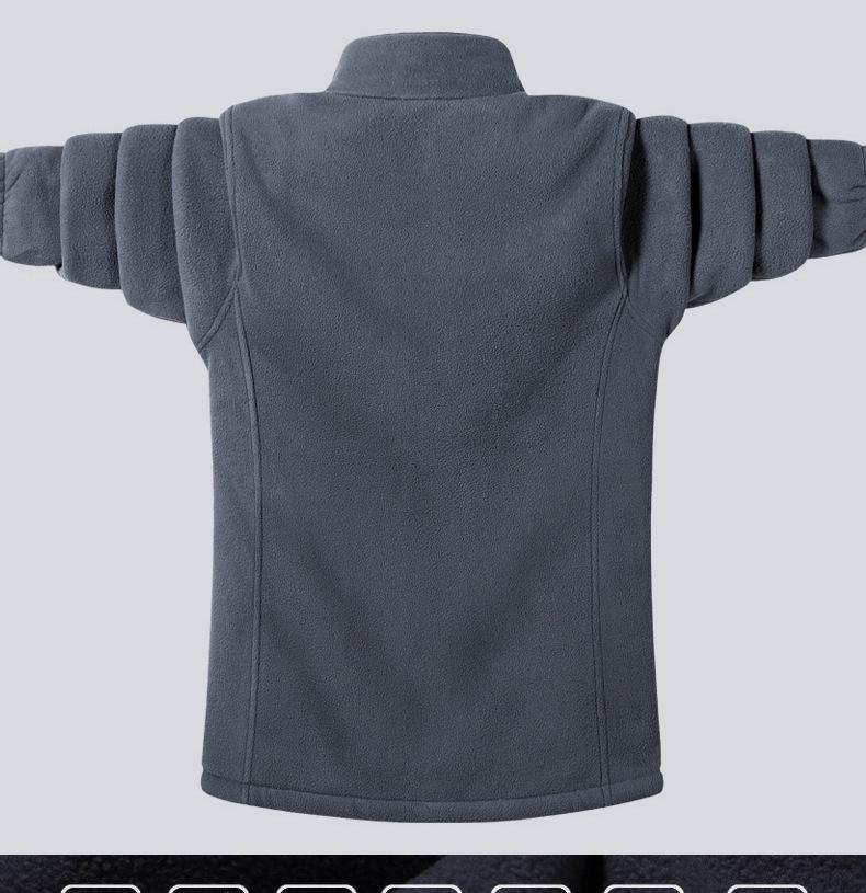 Plus Size Men's Lambskin Jacket and Sweater for Autumn/Winter 
