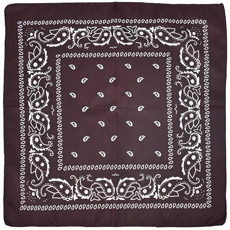 Fashion Hip Hop Bandana Outdoor Unisex Black Hair Band Neck Scarf Headwear Wrist Wraps Head Square Scarves Print Handkerchief