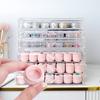 5Pcs 3/5G Empty Plastic Nail Art Cosmetic Round Containers Jar Small Sample Cream Pot Nail Gel Powder Box