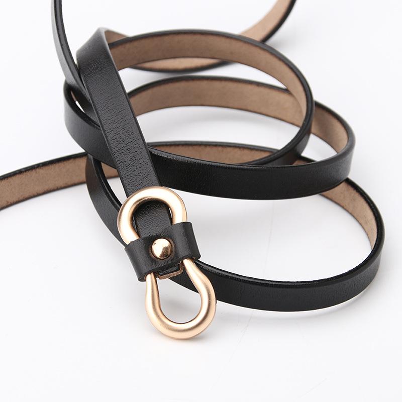 Women'S Thin Leather Belt, Sweater, Dress Decorative Belt, Jeans Belt.