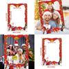 Decor Scene Christmas Paper Photo Frame Prop For Kids Adults Pictures Holiday