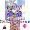 Blox Fruits Party Decorations Pirate King Game Box Flag Balloons Cake Toppers Birthday Banners Set)
