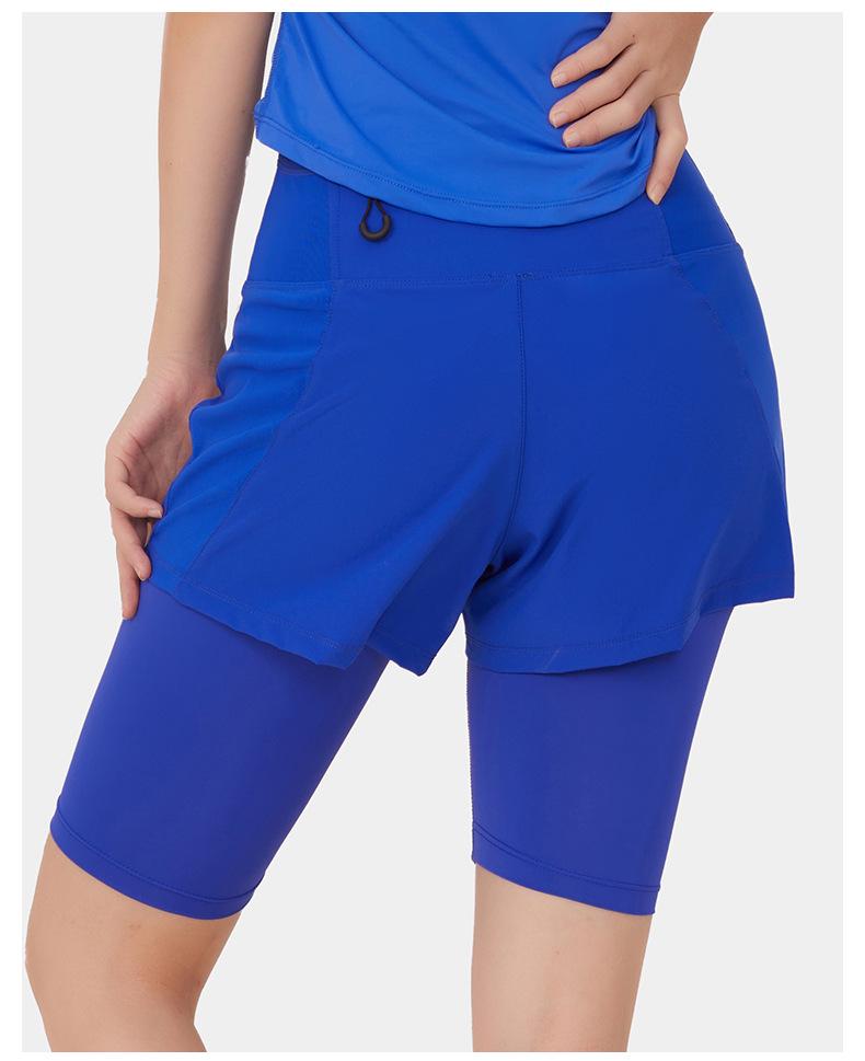 Unisex Lightweight Two-in-One Sports Shorts for Outdoor Cycling and Marathon Fitness