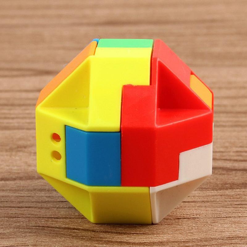 

3D Puzzle Luban Lock Keychain Brain Teaser Game Magic Cube Intellectual Children Educational Toys for kids Adult Antistress