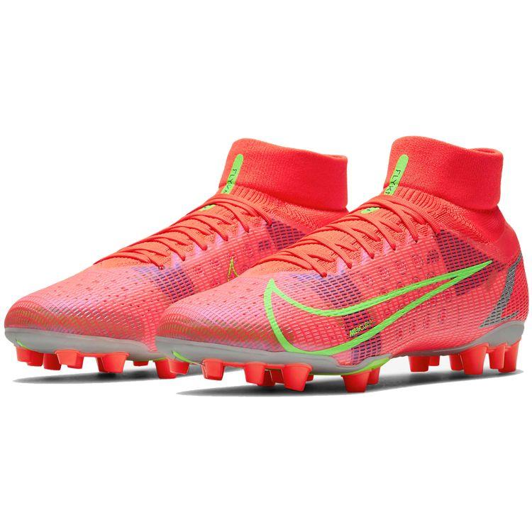 Nike Mercurial Superfly 8 Assassin 14 Pro Round Toe Lace-Up AG (Rubber Short Studs) Slip-Resistant Durable Soccer Shoes Men Soccer Shoes CV1130-600