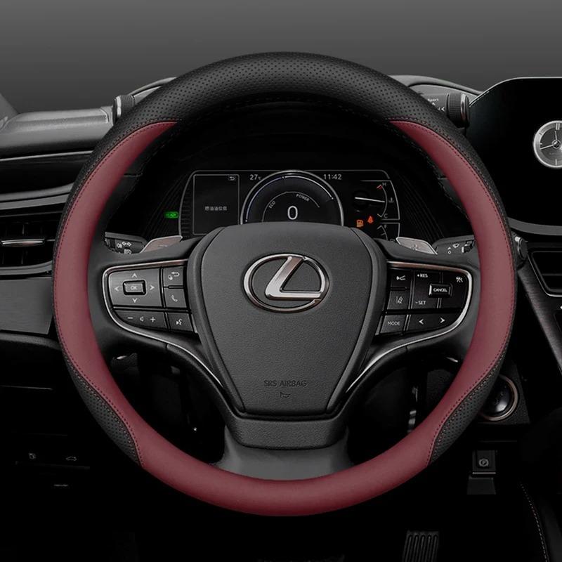 Leder Auto Lenkradabdeckung für Lexus NX350 RX NX RX450h LX600 LBX ES NX250 ES350 RX350 RX350h 2021 2022 2023 2024 2025