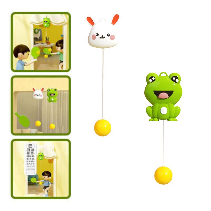 Table Indoor Hanging Tennis Trainer With Racket And Balls Portable Exerciser Toy