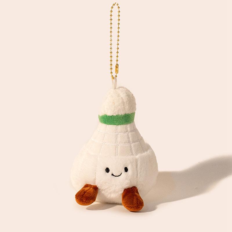 Cute sports ball keychain bag pendant grab machine doll plush doll doll bag pendant gift