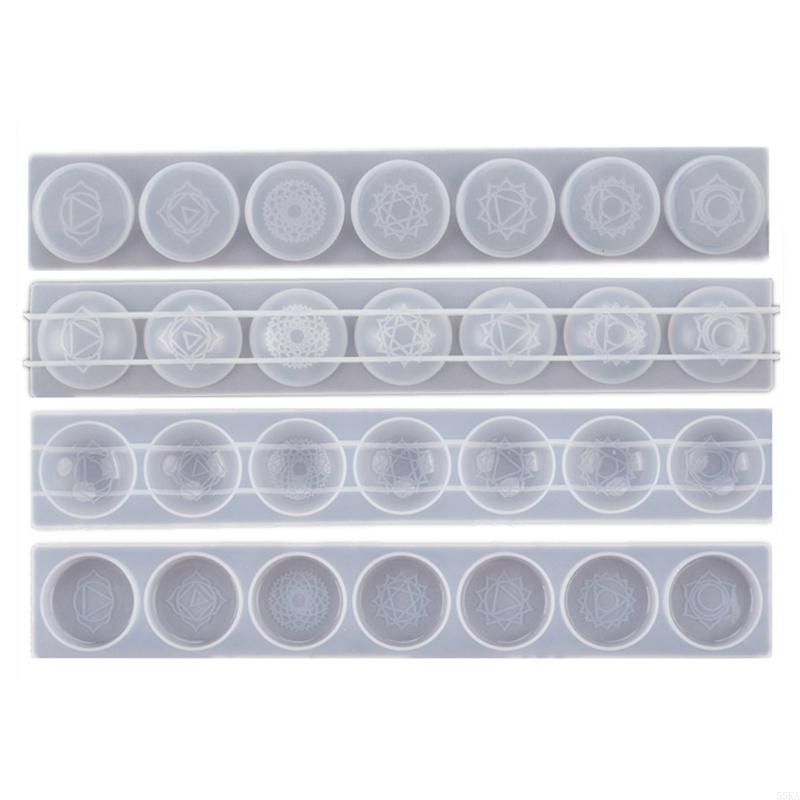 Kryształowe Grawerowane Symbole Forma do Odlewania Żywicy Epoksydowej Rękodzieło DIY Biżuteria 55KA