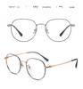 New Women's Slimming Pure Titanium Polygon Eyeglass Frame (53mm) - Fashionable and Versatile 