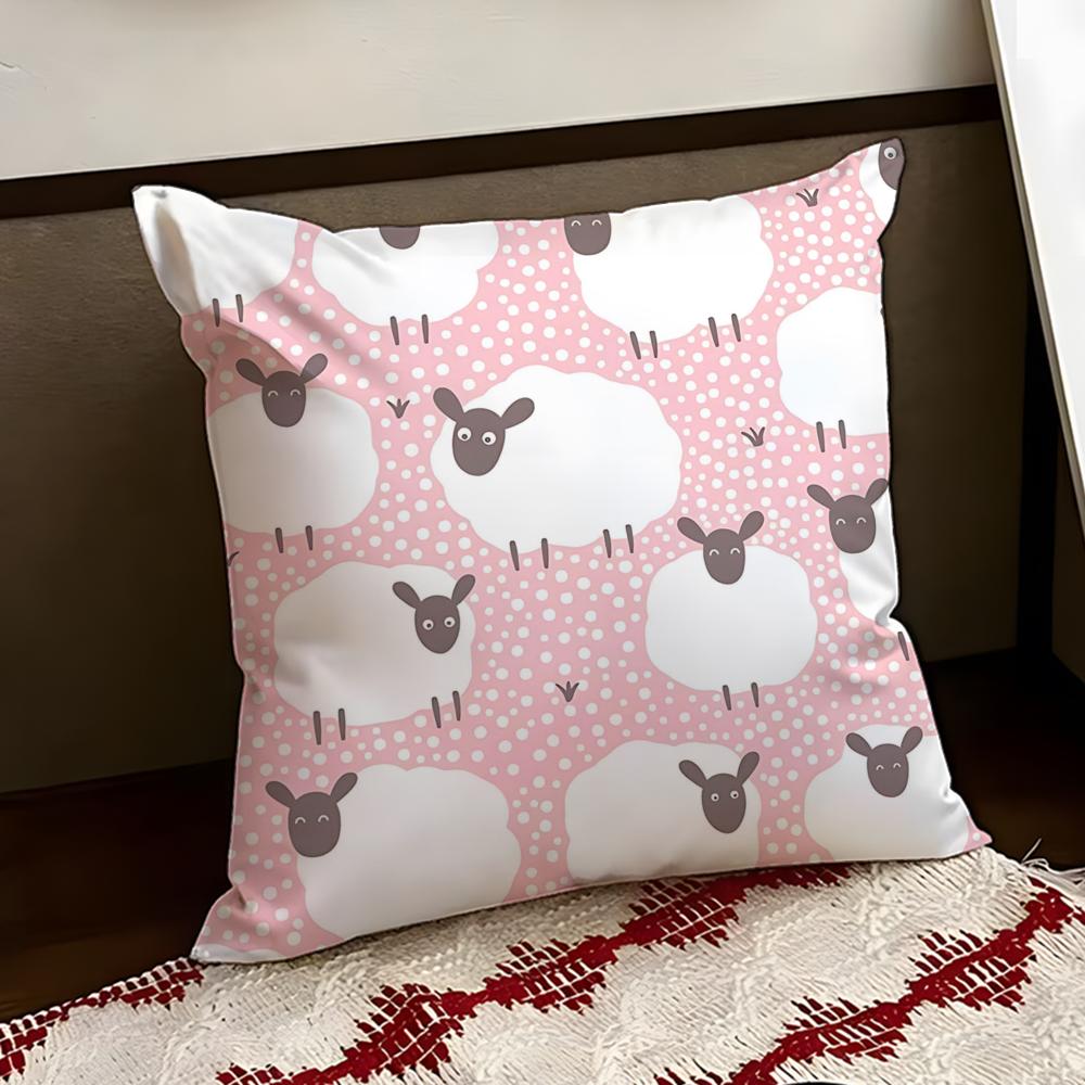 Woolly sheep Cushion Cover Reversible Soft Durable Pillow Cover Home  Car MultiScene Use for Daily Comfort