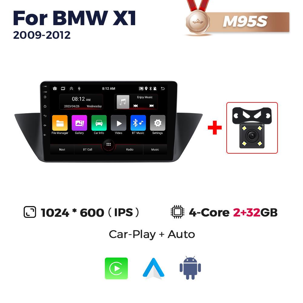 Navifly Android Intelligent Systems Car Radio Multimedia Video Player For BMW X1 E84 2009-2012 BT Carplay Auto GPS 2Din Stereo