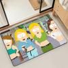 Cartoon S-SOUTH PARK Funny Door Mat Bath Microfiber Decorative Versatile Flannel Floor Mat Quick Dry Absorbent Non-slip Sole