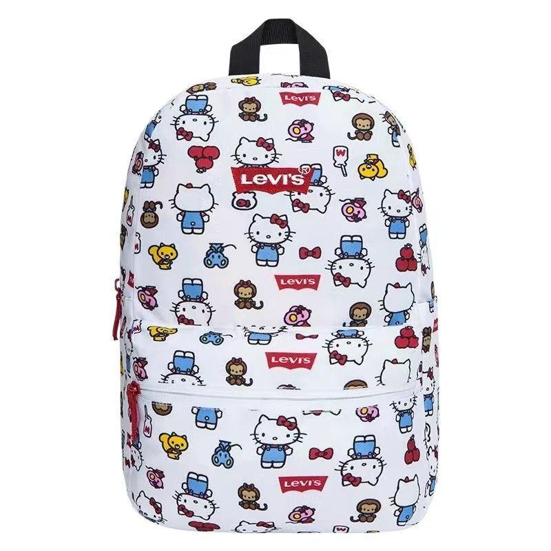 Потрясающий рюкзак с принтом Hello Kitty, школьный рюкзак большой вместимости для младших классов. Ученики старшей школы
