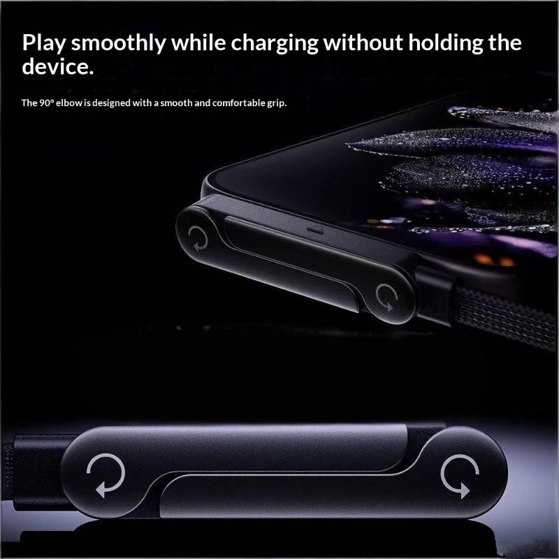 2-In-1 Type-C Cable Foldable Mobile Phone Holder 240W Fast Charging Data Cable Multifunction Phone Charge Bracket Dual Pd Cable