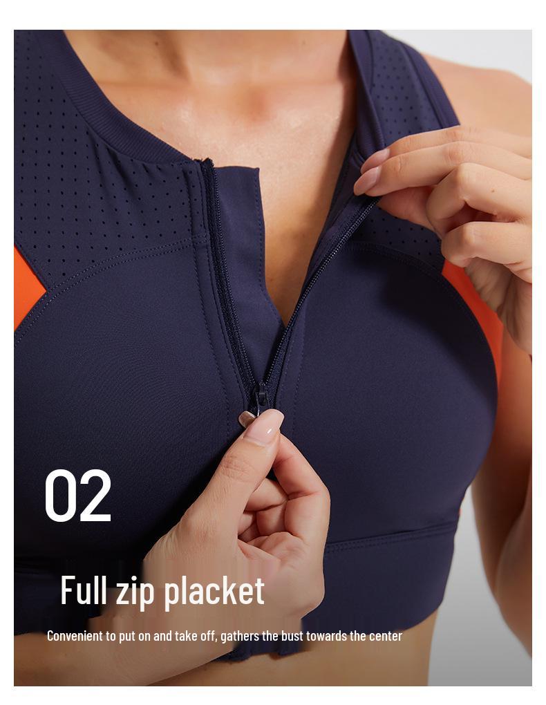 Women's Quick-Dry Breathable Lycra Sports Bra - Plus Size