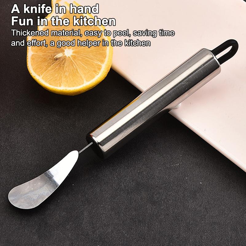 Stainless Steel Orange Peeler Citrus Peeler Tool With Comfortable Handle Fruit Slicer Cutter Remover For Kitchen