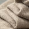 Herren Wollkaschmirpullover - Langarm Umlegekragen Polopullover für Herbst/Winter