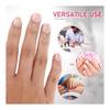Ifundom Nail Tips, Short Oval, 120 Pieces, Short False Nails, Transparent, Very Short, Clear, For Practice, Art Tips, Full Coverage, False Nails,