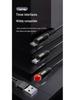 6A Retractable Multi-Device Super Fast Charging Cable with Three Connectors - Customizable Logo Option