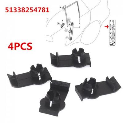 Clips de Lève-Vitre Avant de Voiture Durables 4PCS Pour BMW X5 2000-2006 51338254781
