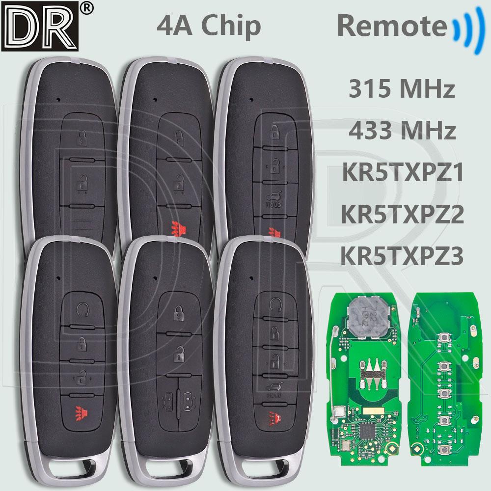 DR KR5TXPZ1/Z2/Z3 S180146119 Proximity Car Remote Key For Nissan Rogue Kicks Ariya Versa Pathfinder Ignis X-Trial 2022 2023