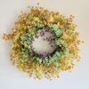 Artificial Wreath for Front Door Spring Decorative Floral Window Hanging Wreath Wall Home Decor for Seaason Decorating