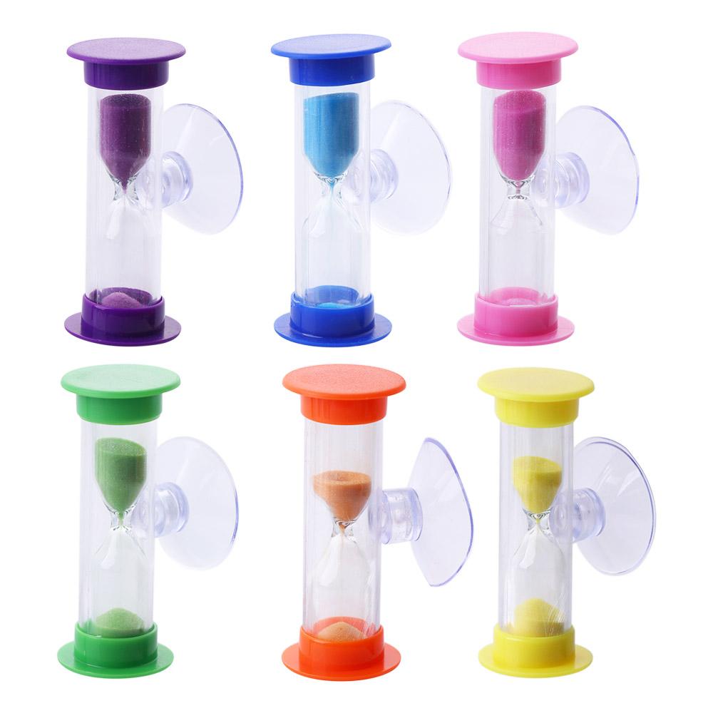 Colorful With Suction Cup Rotatable Tooth Brushing For Shower Timer Sand Clock Hourglass Time Funnel Desktop Ornament