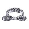 Printed Rabbit Ears Elastic Contour Crossover Hairband Wire Knot Wash Face Headband Elastic Hairband Stretch Headbands for Women