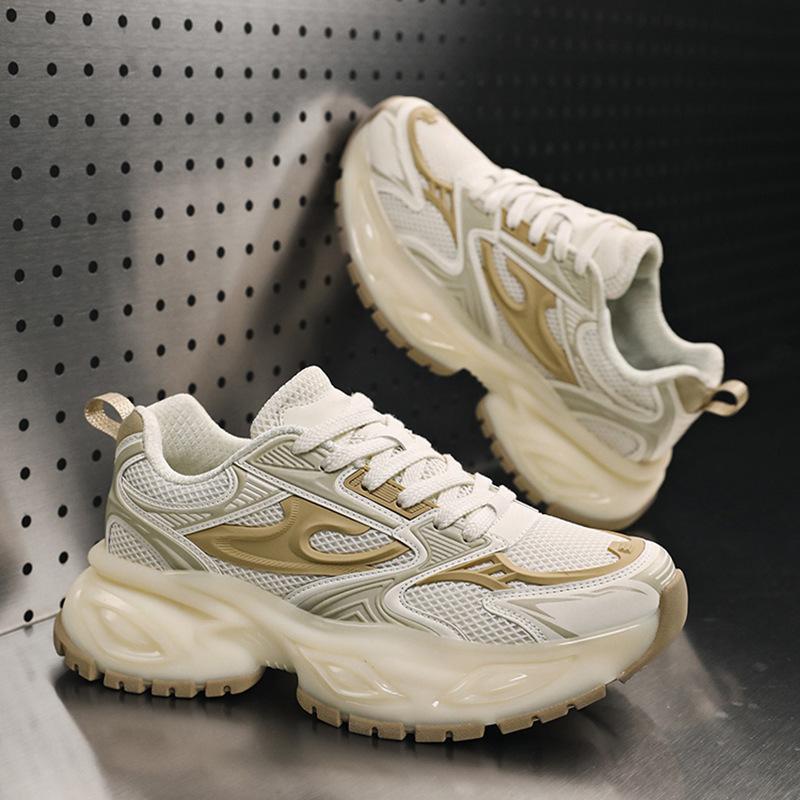 Platform casual versatile lace-up student sneakers men's and women's couple shoes New retro dad shoes