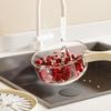 Drain Basket Multifunctional Fruit And Vegetable Strainer with Handle Covered Storage Container for Kitchen Fridge Picnic Freshness Preservation