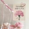 30pcs Carnation Floral Thank You Cards - Blank Message Tags for Birthday/Mother's Day/Wedding, DIY Handwritten Notes