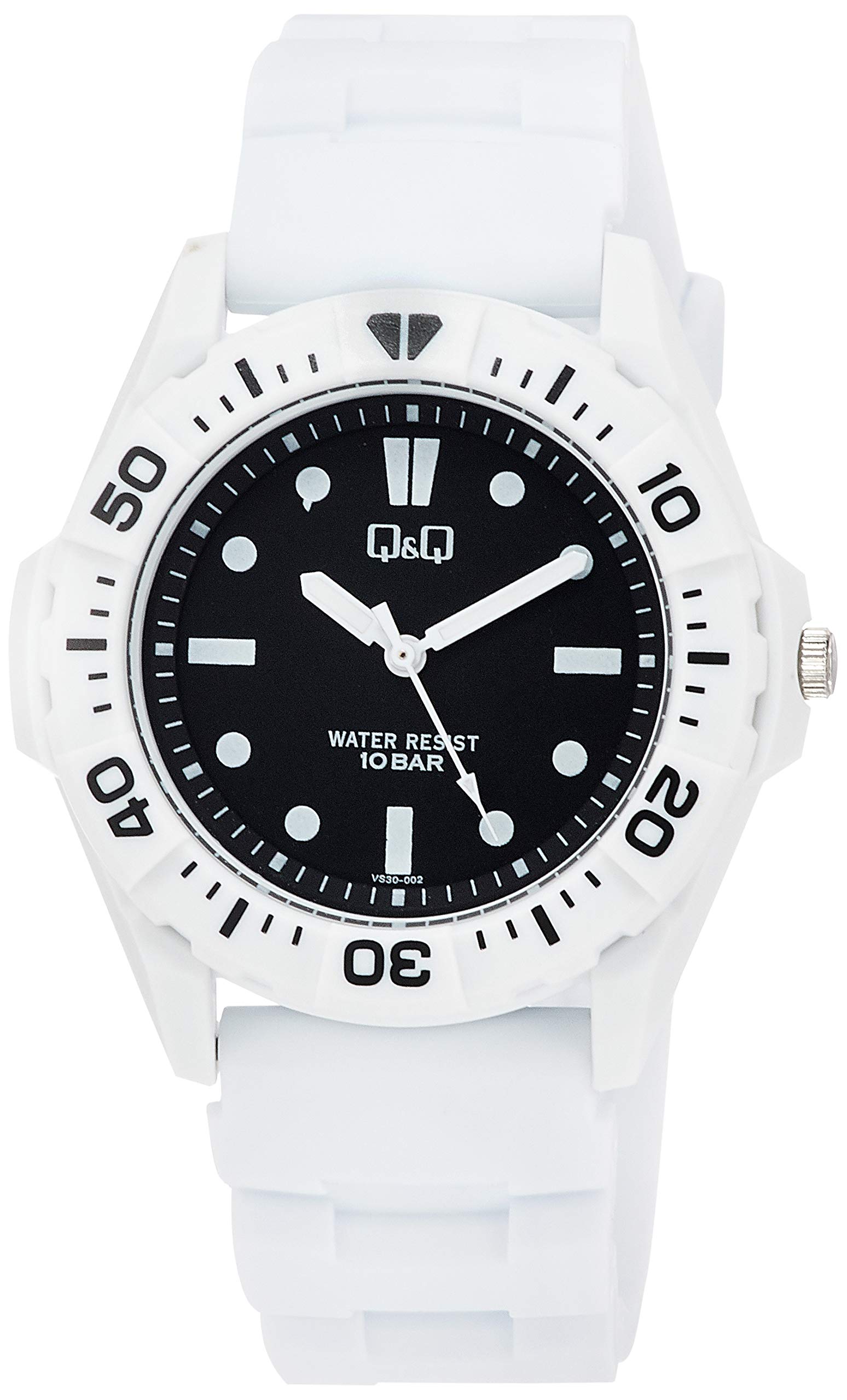 

Cue Cue Analog Sports White & VS30-002 Men s Watch,