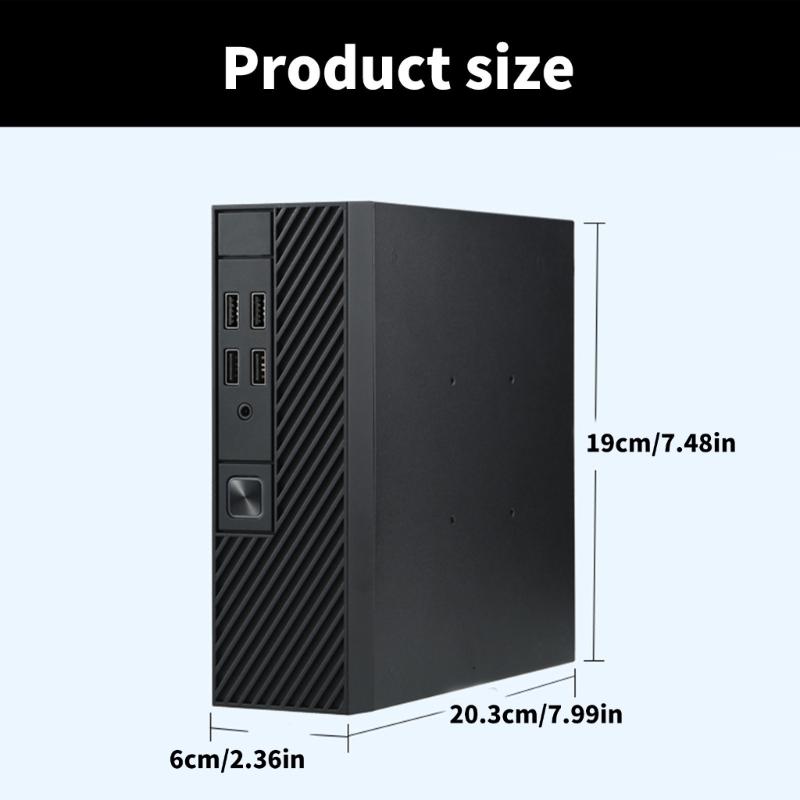 ITX-Computergehäuse Server-Chassis Gaming-Netzteil Einfach zu bedienen M10 Industriesteuerung HTPC-Gehäuse für Heimausstattung