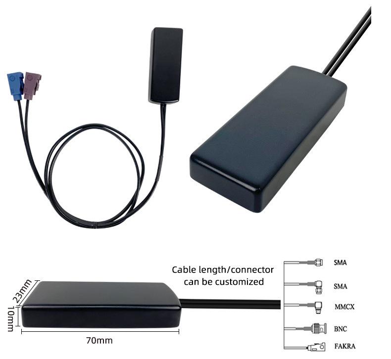 Antenă duală 4G+GPS Beidou cu câștig ridicat pentru navigație auto K11