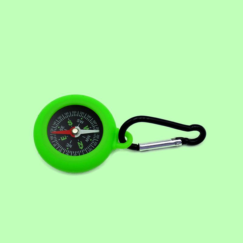 DC30T Camping Student Compass Keychain with Metal Carabiner - Precise Outdoor Navigation