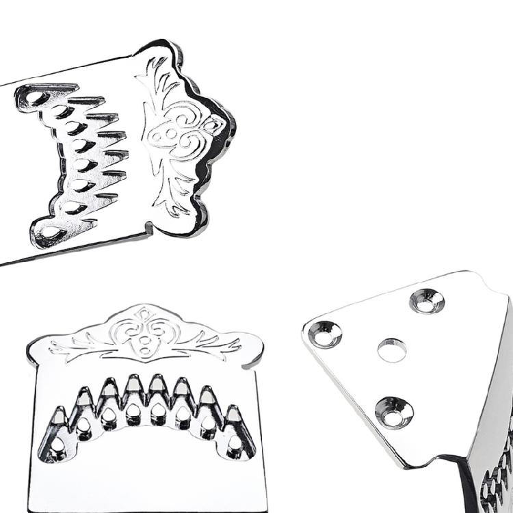 Professional Zinc Alloy 8 Strings Mandolin Tailpiece Mounting Screws Kit Parts