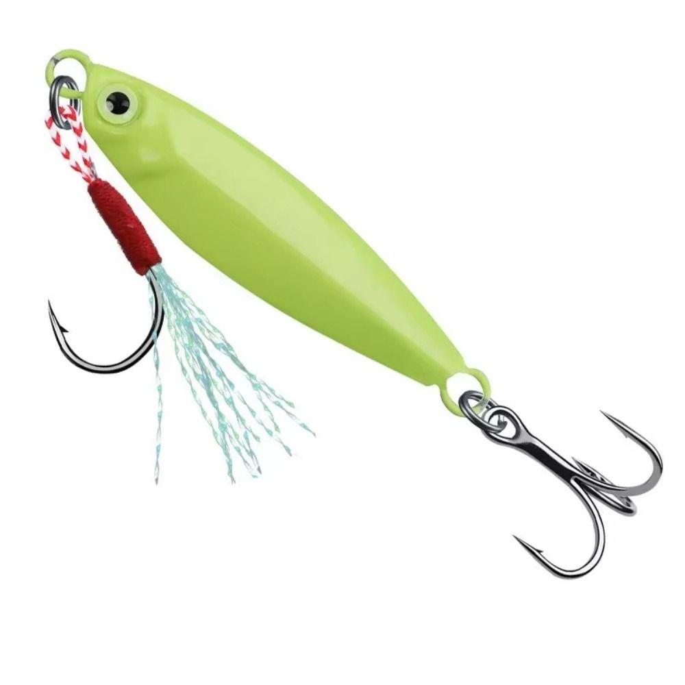 5Pcs Crank Hook Luminous Fishing Lures Hooks 5 Size Fishing Lures Kit  Sea Equipment