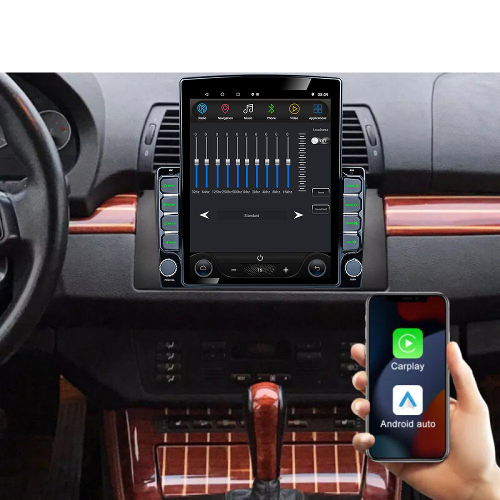 9.7" Vertical Style Tesla Screen Android Car Radio for BMW 5 Series E39 X5 E53 1995-2003 Navigation GPS Multimedia Player