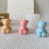 3D Sweater Love Bear Candle Silicone Mould DIY Animal Bear Soap Plaster Resin Crafts Cement Mold Handmade Ice Cube Making Tool