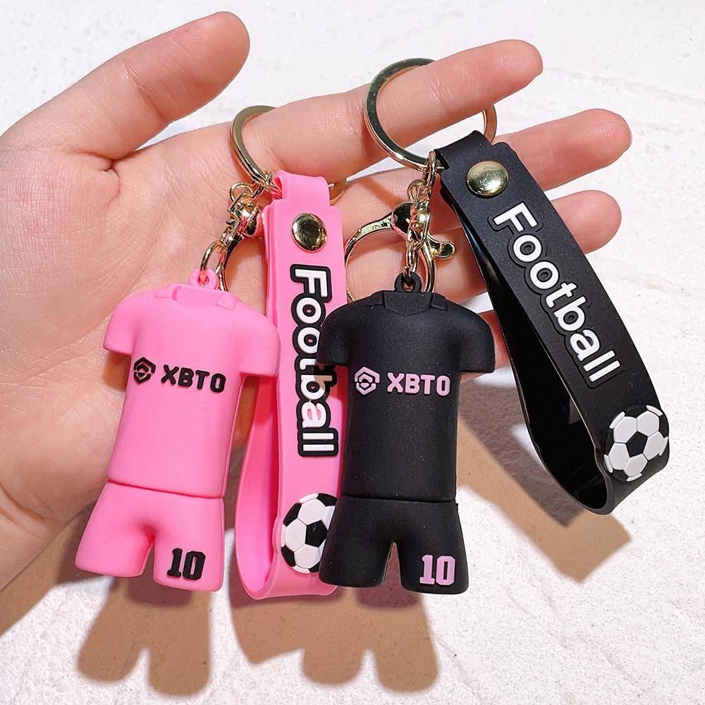 Neuer Stilvoller Lionel Messi Schlüsselanhänger Fußballstar Trikot Schlüsselanhänger Silikon Anhänger Auto Schlüssel Zubehör