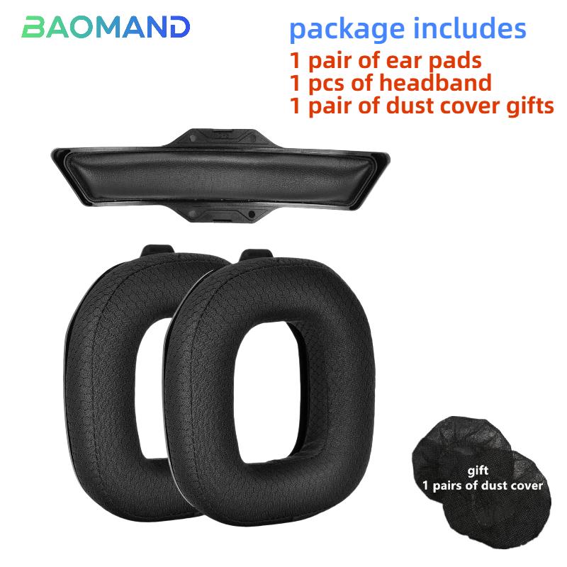 

1 set Replacement Ear Pads Earpads Headband for Logitech Astro A50 Gen 3 Headphones Memory Foam Ear Cushion Cover