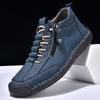 Men's Retro High-Top Casual Leather Shoes - Outdoor Style