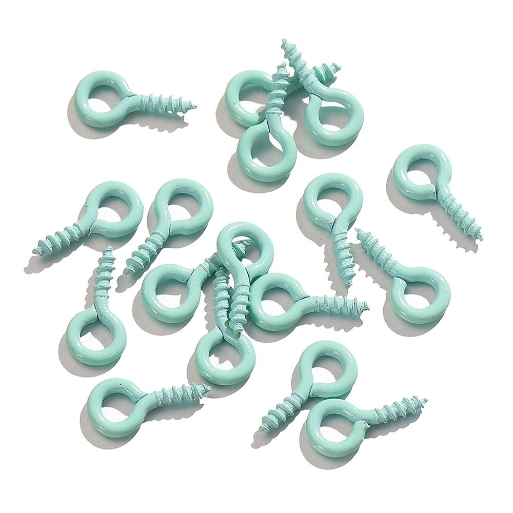 

200pcs/100pcs Small Eyes Pins Nail Screw Tiny Mini Sheep Eyepins Hooks Clasp Eyelets for Charms Pendant Jewelry Making DIY 8x4mm-100pcs