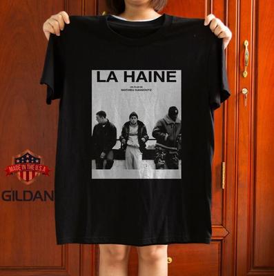 La Haine Poster Film Movie Classic Unisex T-Shirt Size S-5Xl
