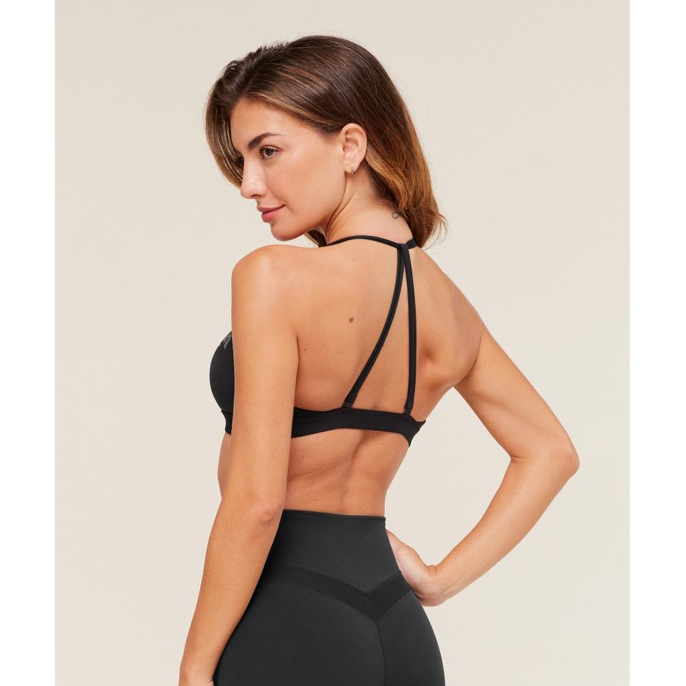 Gymshark Graphic Sports Bra Black B4b6o Bb2j